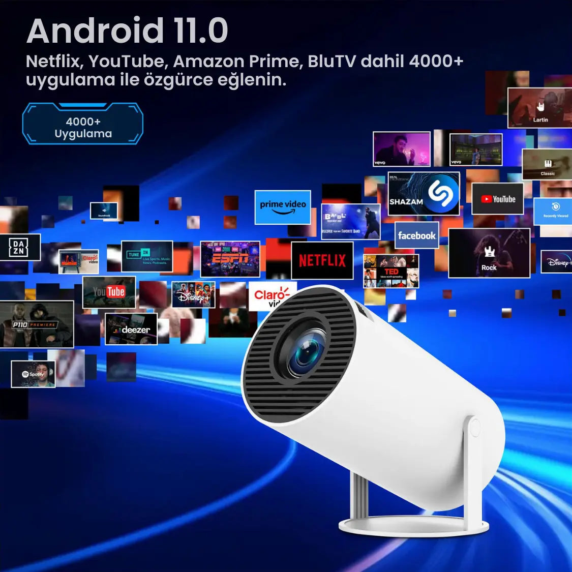 LumiFlix™ Taşınabilir Projeksiyon