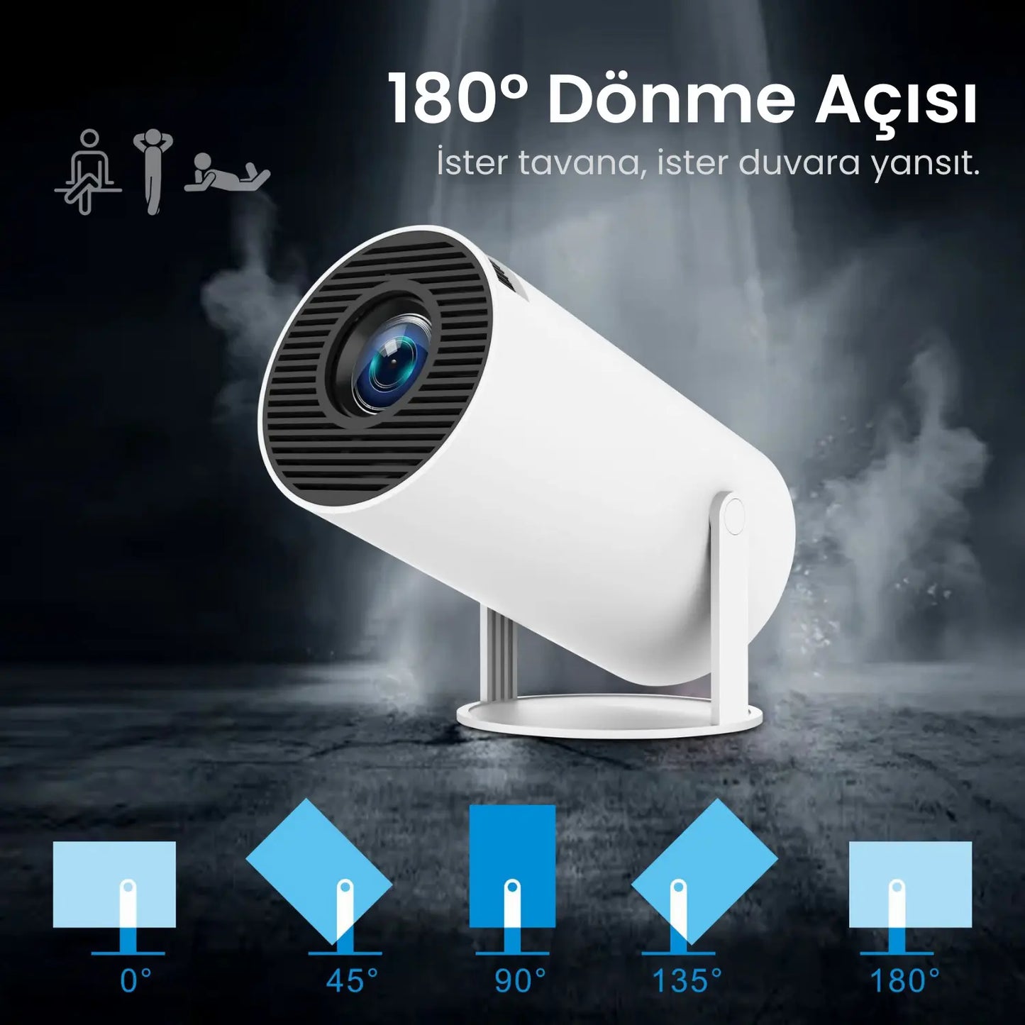 LumiFlix™ Taşınabilir Projeksiyon