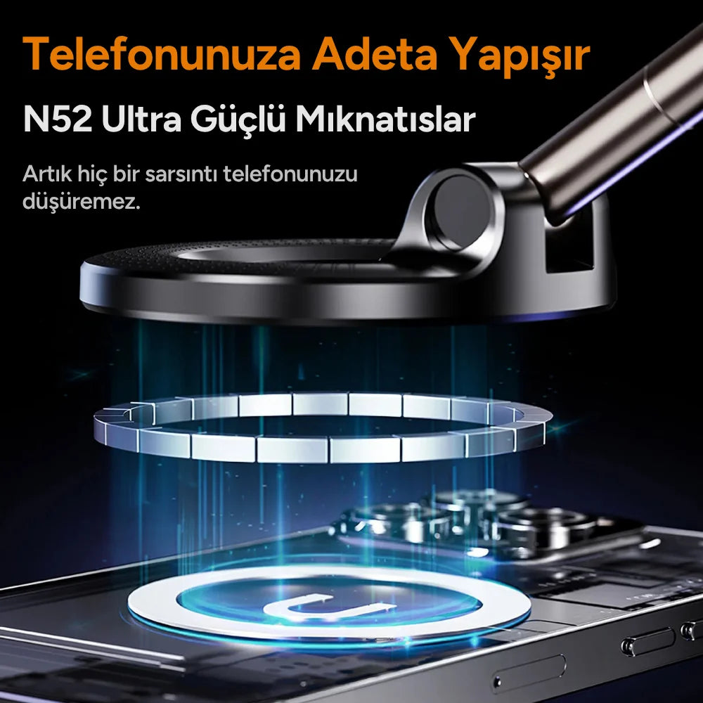 MagVault™ Vakumlu Manyetik Telefon Tutucu