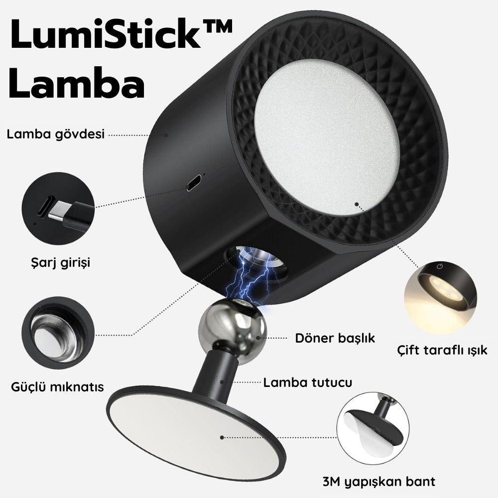 LumiStick™ Şarjlı Duvar Lambası