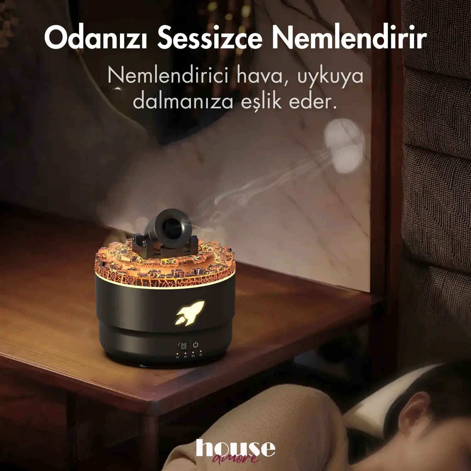 PureAura™ Havan Topu Nemlendirici